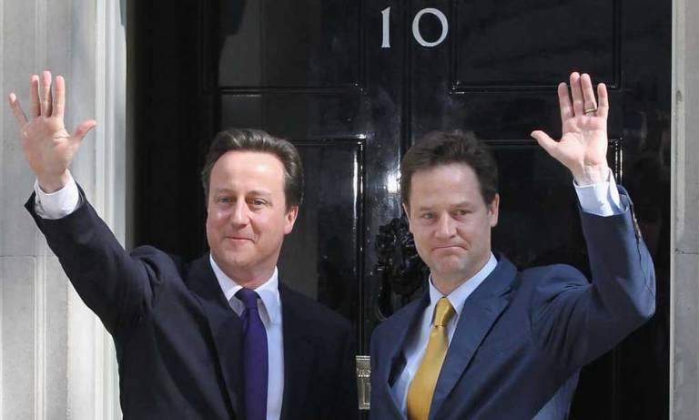 David Cameron and Nick Clegg at No.10