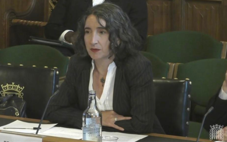 Meg Russell giving evidence to the Administration Committee