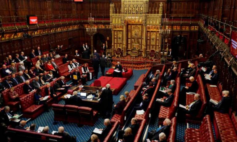 Inside the House of Lords chamber
