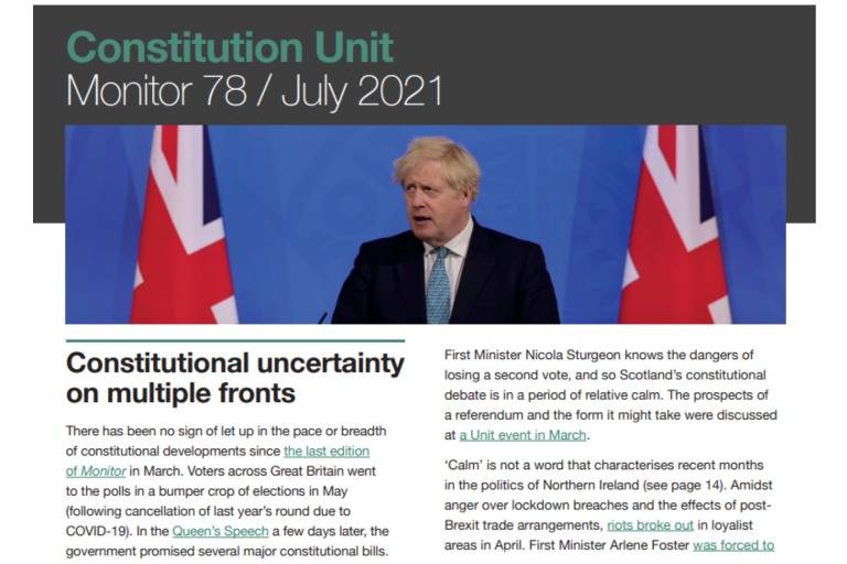 Monitor 78: Constitutional uncertainty on multiple fronts