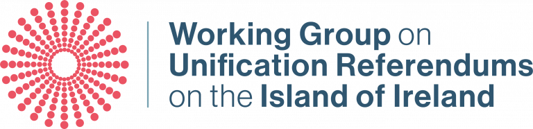 Working Group on Unification Referendums on the Island of Ireland logo