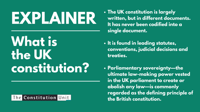 Explainer: What is the UK constitution? The Constitution Unit. The remaining text repeats what is already on the page.