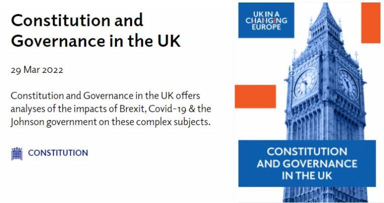 UKICE report: Constitution and Governance in the UK