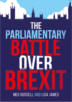 Book cover: 'The Parliamentary Battle over Brexit' against blue Westminster skyscape