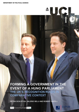 Forming a Government in the Event of a Hung Parliament: The UK’s Recognition Rules in Comparative Context