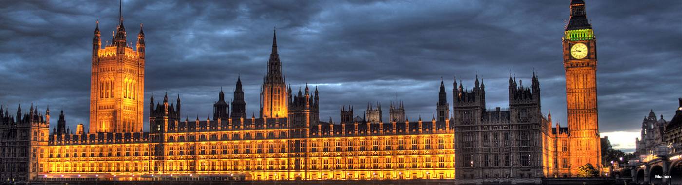 Palace of Westminster at sunset 