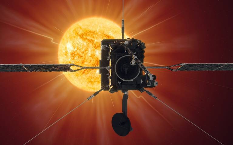 ESA photo of Solar Orbiter around the sun 
