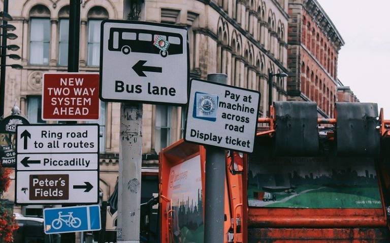 Street signs in Manchester