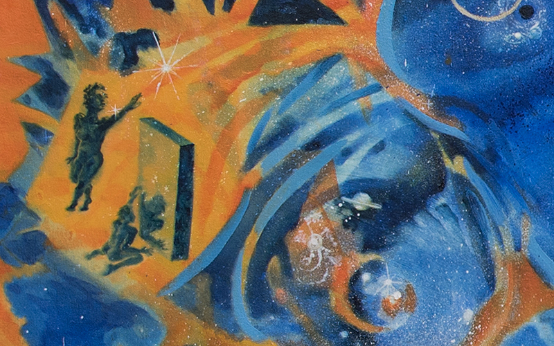 Detail from Cosmoparticle by Penelope Rose Cowley