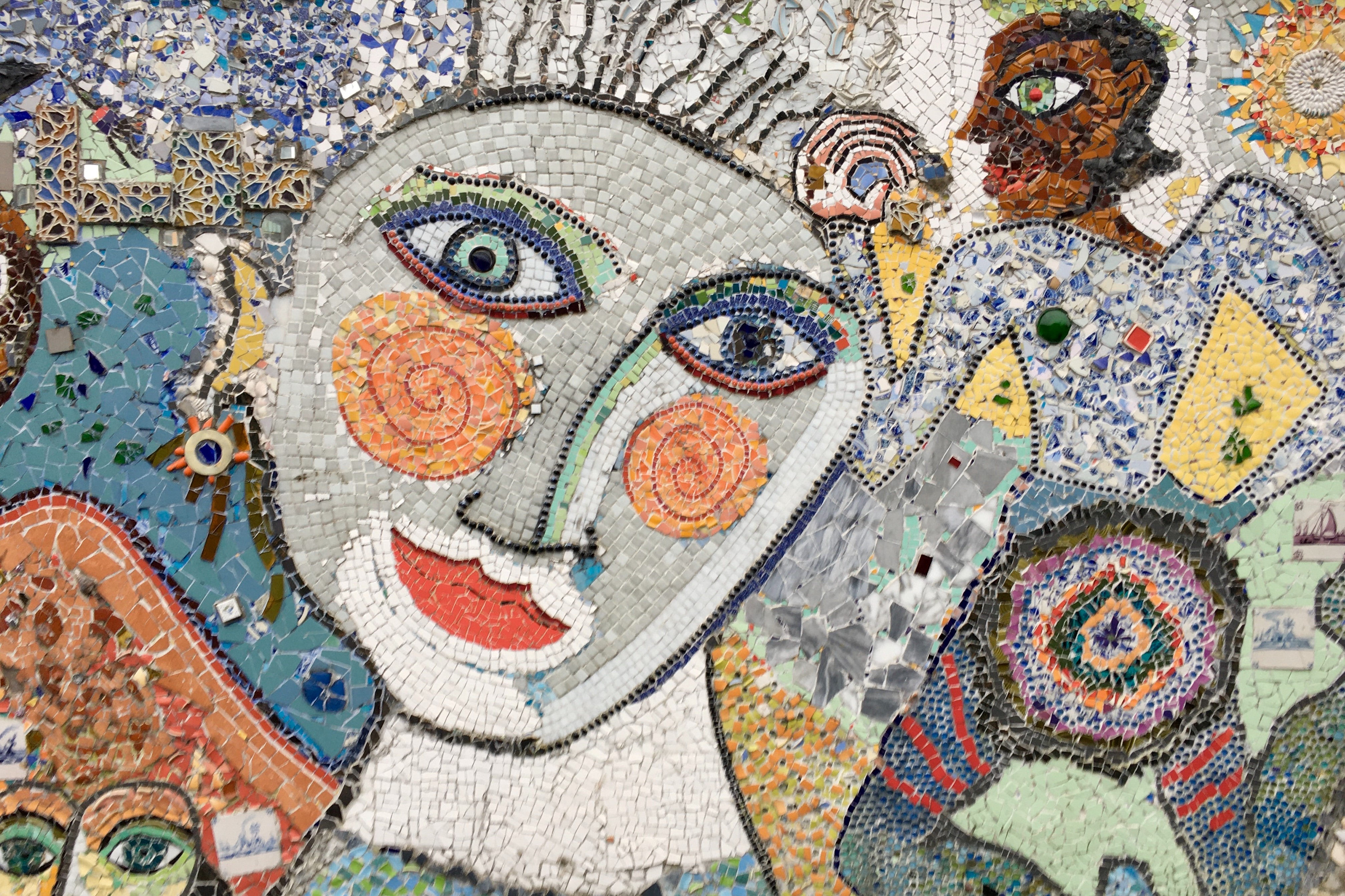 mosaic faces