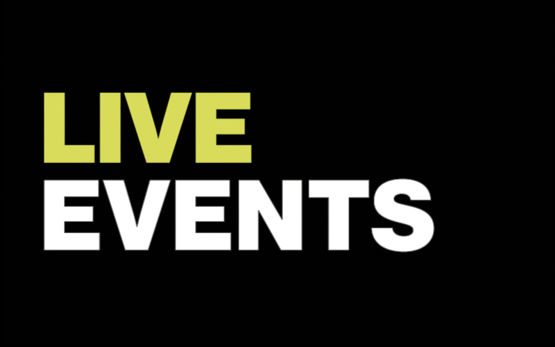 Live Events Teaser Animation