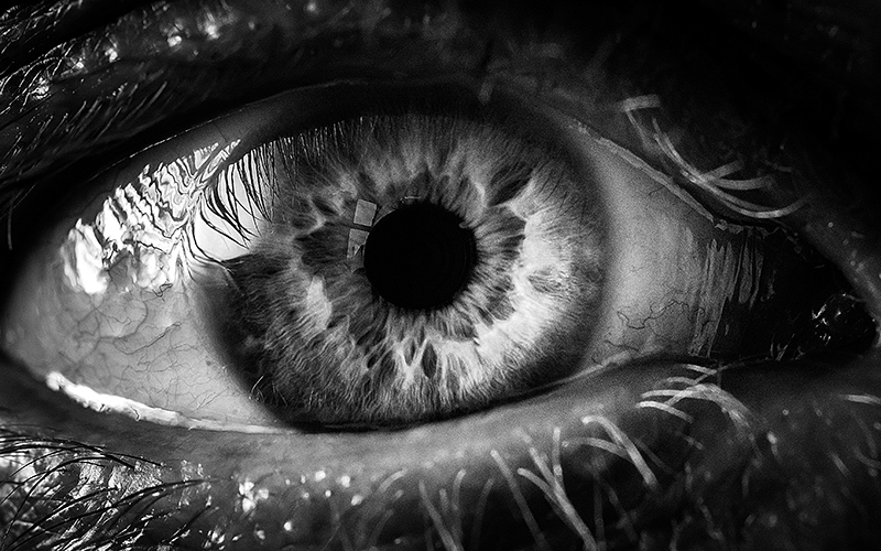 Photography Teaser - An open eye and iris 