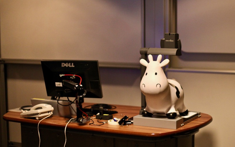 Image of COW mascot - an inflatable cow