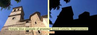 Image to show simple blue example of grammar based Genetic Improvement