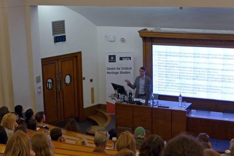 Nick Merriman at UCL CCHS by Cecile Bremont