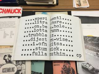 selection of cyclostyled magazines from UCL's Small Press collection 
