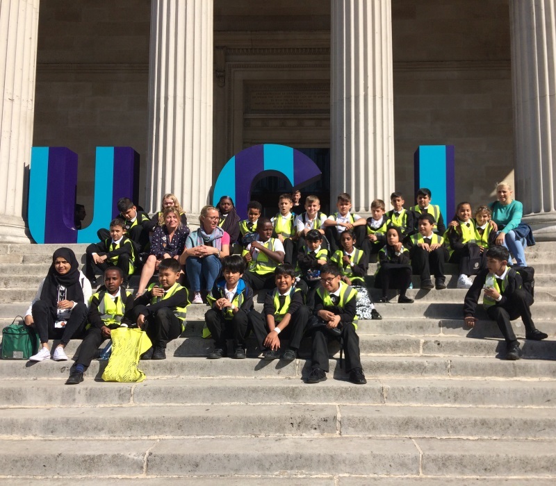 GM yr 5 class outside UCL