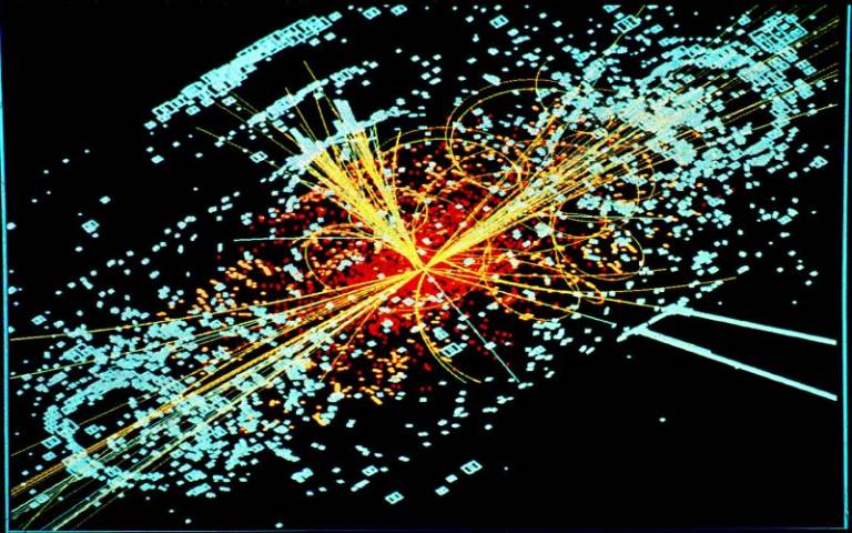 simulated data modeled for the CMS particle detector on the Large Hadron Collider