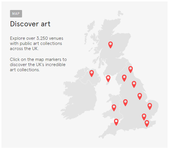 Art UK map