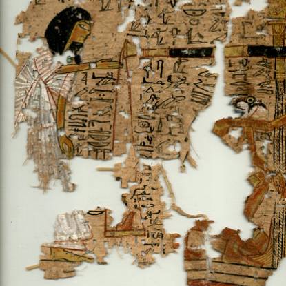 Image of ancient Egyptian papyrus from a book of the dead