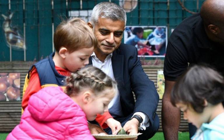 Sadiq Khan visits UCL Day Nursery image