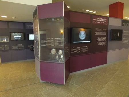 Part of the Petrie 3D exhibition at UCL Qatar