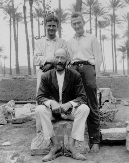 Team members Engelbach, Campion and Gunn. Photo from the Petrie Museum archive.