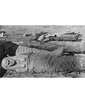 Mummies from Hawara. Copyright Petrie Museum of Egyptian Archaeology.
