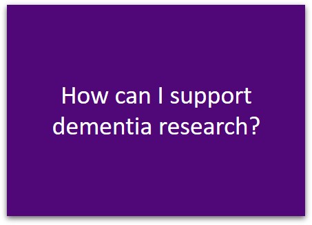 Support dementia research