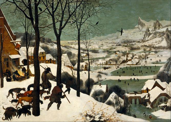 Pieter Bruegel, The Elder Hunters in the Snow Winter