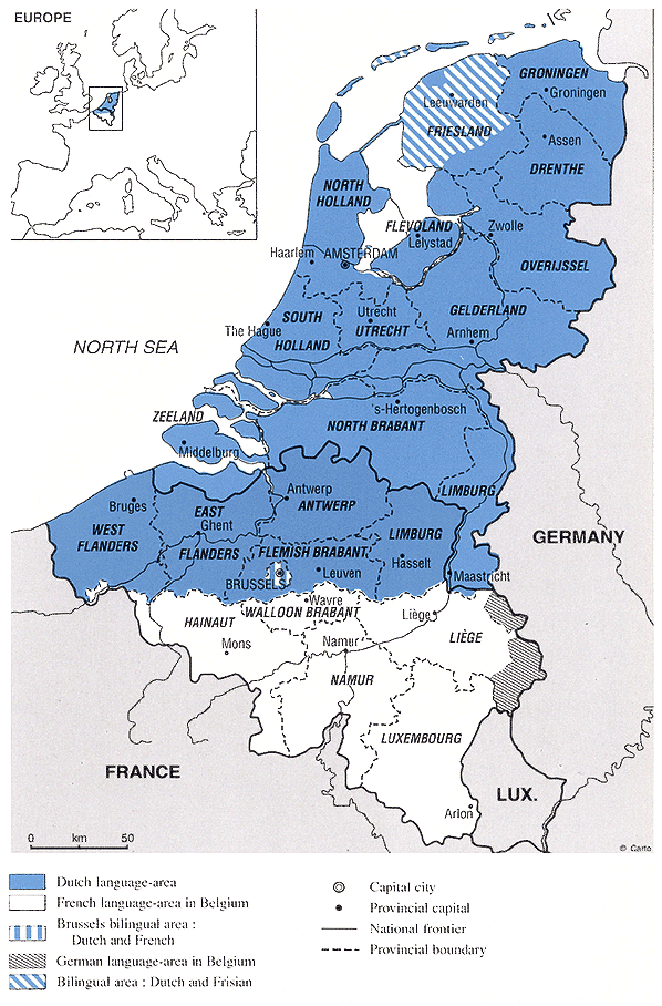 big map of the low countries