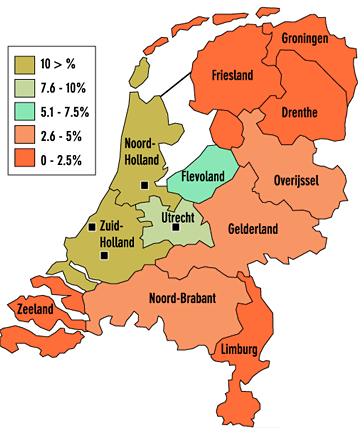 Waar wonen de niet-westerse allochtonen in Nederland?