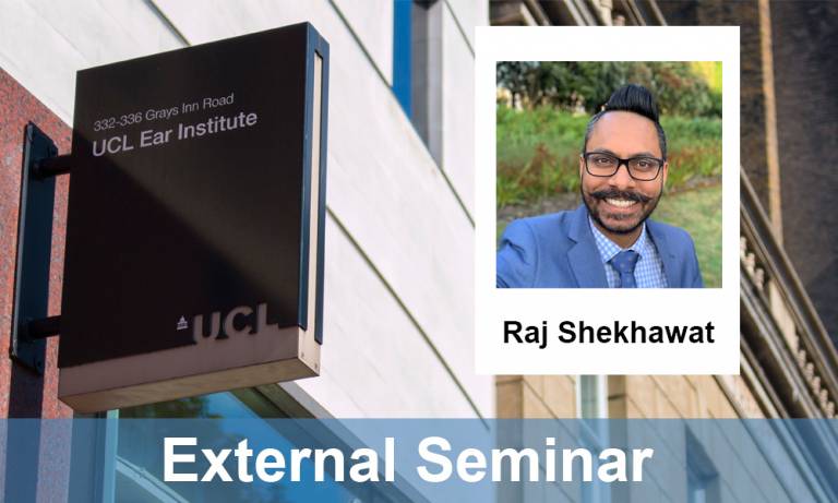 External Seminar series: Dr Raj Shekhawat
