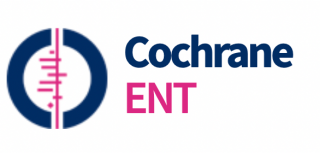 Written Logo for Cochrane UK in blue and pink writing 