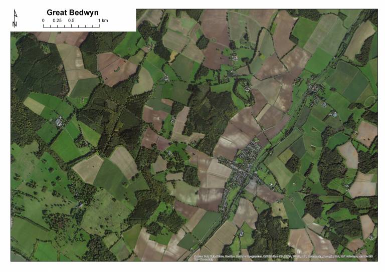 Aerial photo of Great Bedwyn