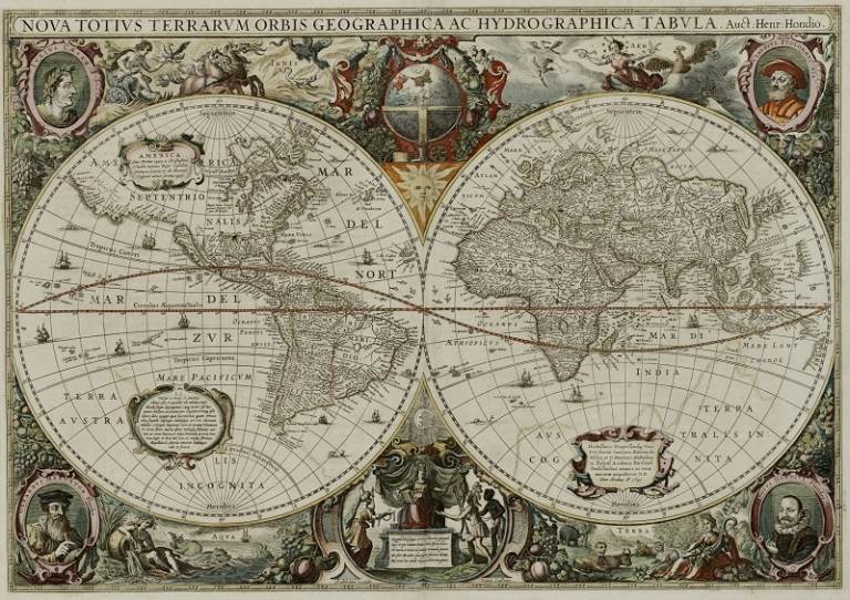 early modern world map
