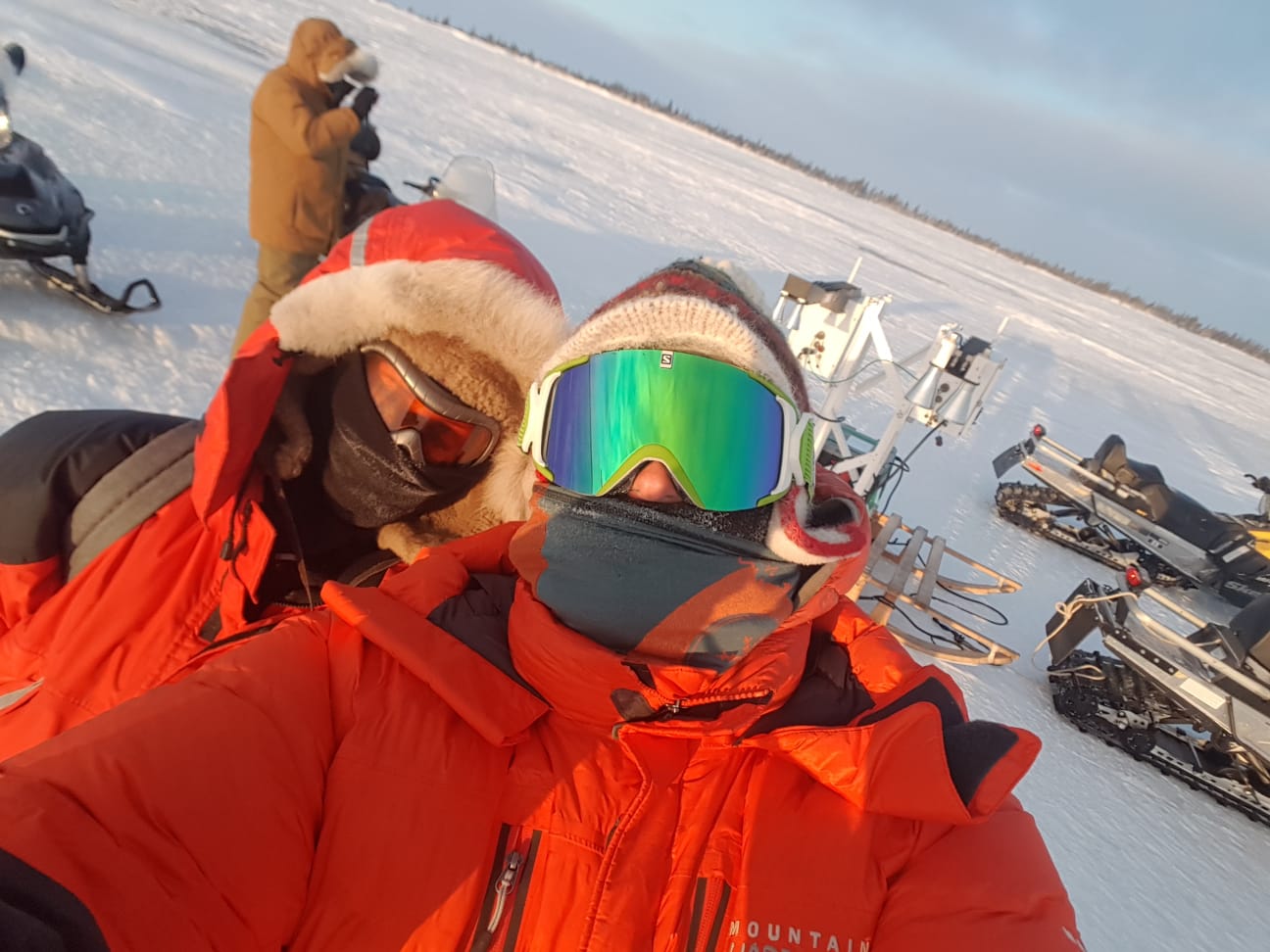Research  -23°C all day on Ramsay Lake near Churchill, Canada.