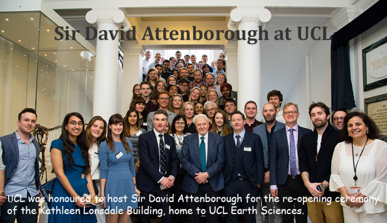 Sir David Attenborough at UCL