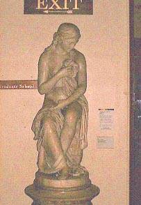Marble statue, L'Innocenza Perduta (Lost Innocence), North Cloisters