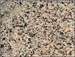 Close up of granite basal plinth