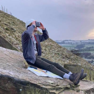 unable to take part in their normal field-based classes due to the Covid-19 pandemic, are instead using virtual reality headsets to learn about Britain’s oldest rocks from northwest Scotland.