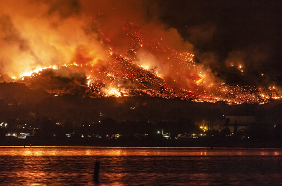 Wildfire in Southern California. Source: Image by Kevin Key