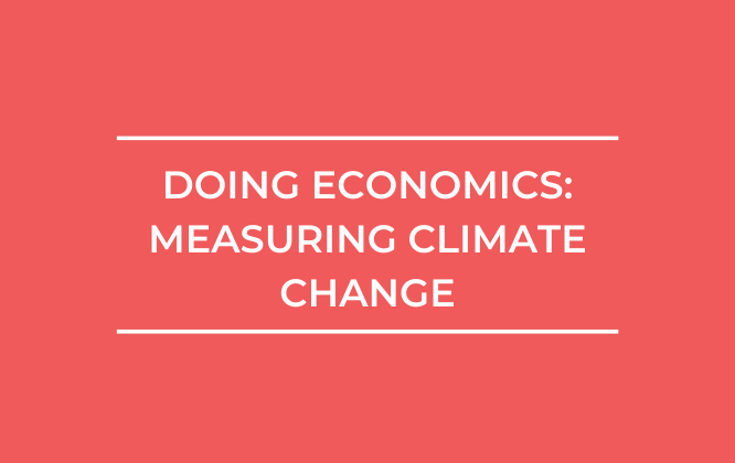 Doing Economics Measuring Climate Change