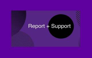 Report and Support graphic