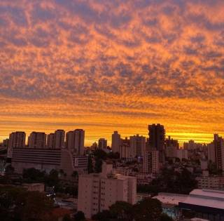 sunset in Santo Andre, Brazil
