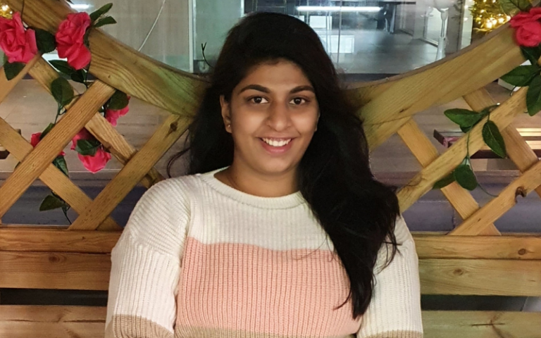 Arundathi Shaji Shanthini, UCL Computer Science student and student tutor.