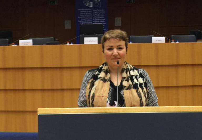 UCL Engineering's Dr Elpida Makrygianni at the EU Commission.