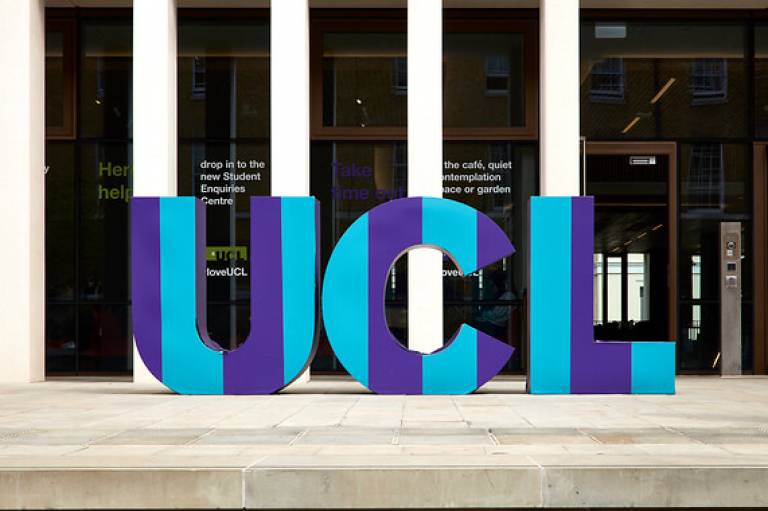 UCL sign outside