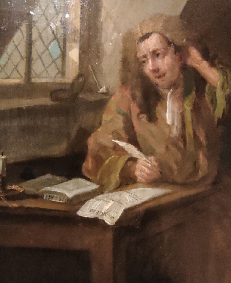 The Distrest Poet by William Hogarth