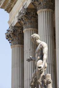 Portico Columns and Statue image